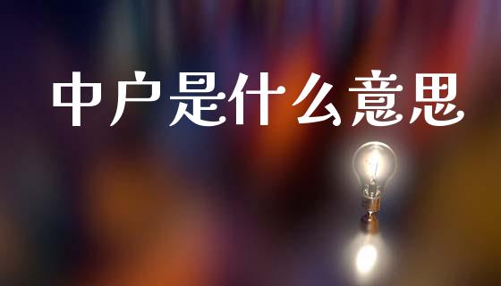 中户是什么意思_https://m.eyunqq.com_期货投资学习_第1张