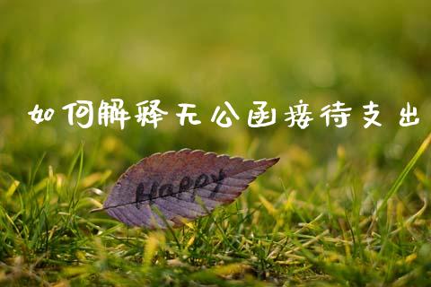 如何解释无公函接待支出_https://m.eyunqq.com_期货投资学习_第1张