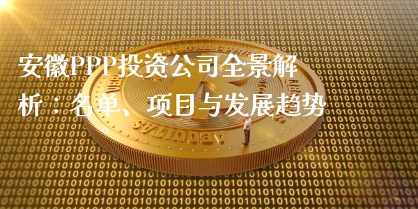 安徽PPP投资公司全景解析：名单、项目与发展趋势_https://m.eyunqq.com_新股申购_第1张
