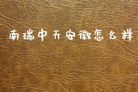 南瑞中天安徽怎么样_https://m.eyunqq.com_期货投资学习_第1张