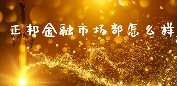 正邦金融市场部怎么样_https://m.eyunqq.com_融资融券_第1张