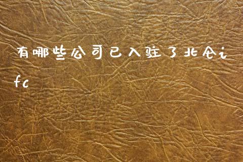 有哪些公司已入驻了北仑ifc_https://m.eyunqq.com_期货投资学习_第1张