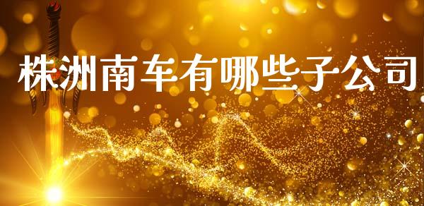 株洲南车有哪些子公司_https://m.eyunqq.com_期货投资学习_第1张