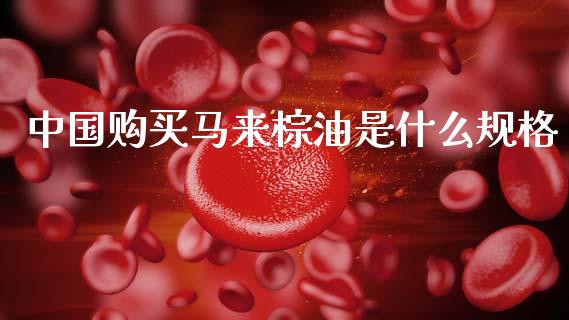 中国购买马来棕油是什么规格_https://m.eyunqq.com_期货投资学习_第1张