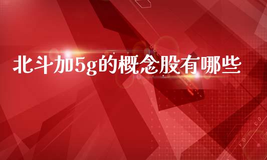 北斗加5g的概念股有哪些_https://m.eyunqq.com_新股申购_第1张