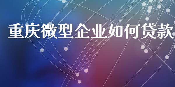 重庆微型企业如何贷款_https://m.eyunqq.com_期货投资学习_第1张