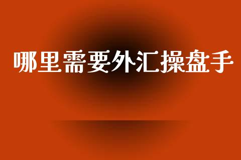 哪里需要外汇操盘手_https://m.eyunqq.com_新股申购_第1张
