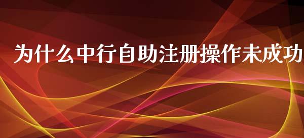 为什么中行自助注册操作未成功_https://m.eyunqq.com_基金交易_第1张