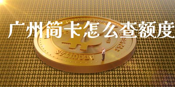 广州简卡怎么查额度_https://m.eyunqq.com_融资融券_第1张