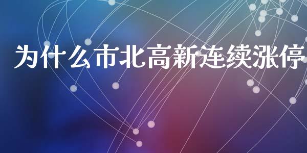 为什么市北高新连续涨停_https://m.eyunqq.com_基金交易_第1张