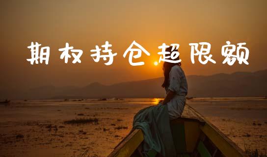 期权持仓超限额_https://m.eyunqq.com_融资融券_第1张