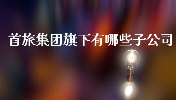 首旅集团旗下有哪些子公司_https://m.eyunqq.com_新股申购_第1张