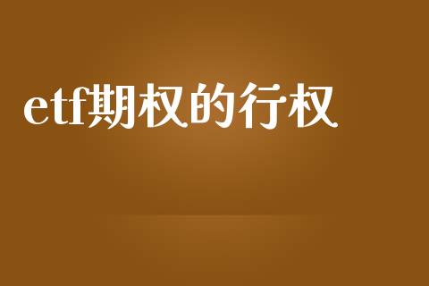etf期权的行权_https://m.eyunqq.com_融资融券_第1张