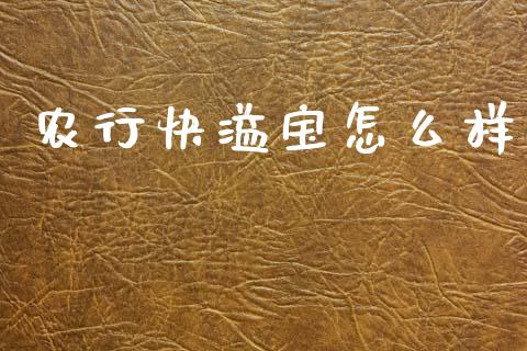 农行快溢宝怎么样_https://m.eyunqq.com_新股申购_第1张