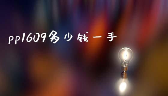 pp1609多少钱一手_https://m.eyunqq.com_期货投资学习_第1张