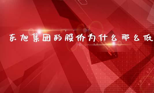 东旭集团的股价为什么那么低_https://m.eyunqq.com_基金交易_第1张