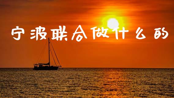 宁波联合做什么的_https://m.eyunqq.com_基金交易_第1张
