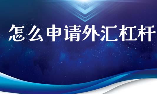 怎么申请外汇杠杆_https://m.eyunqq.com_融资融券_第1张
