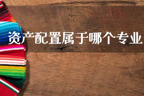 资产配置属于哪个专业_https://m.eyunqq.com_期货投资学习_第1张