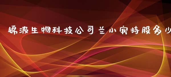 锦波生物科技公司兰小宾持股多少_https://m.eyunqq.com_融资融券_第1张