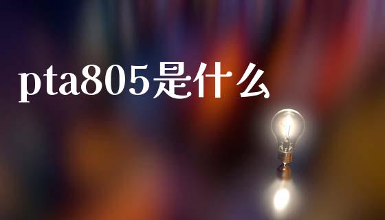 pta805是什么_https://m.eyunqq.com_融资融券_第1张