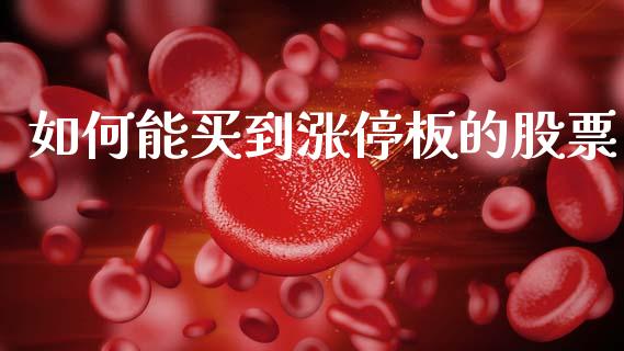 如何能买到涨停板的股票_https://m.eyunqq.com_期货投资学习_第1张