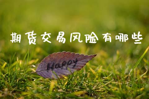 期货交易风险有哪些_https://m.eyunqq.com_融资融券_第1张