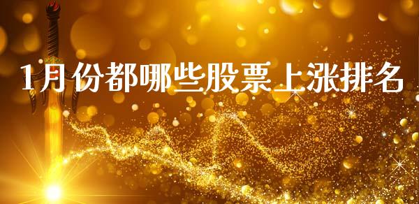 1月份都哪些股票上涨排名_https://m.eyunqq.com_期货投资学习_第1张