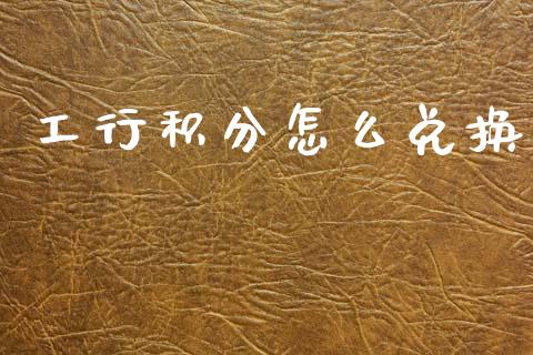 工行积分怎么兑换_https://m.eyunqq.com_基金交易_第1张