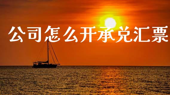 公司怎么开承兑汇票_https://m.eyunqq.com_融资融券_第1张
