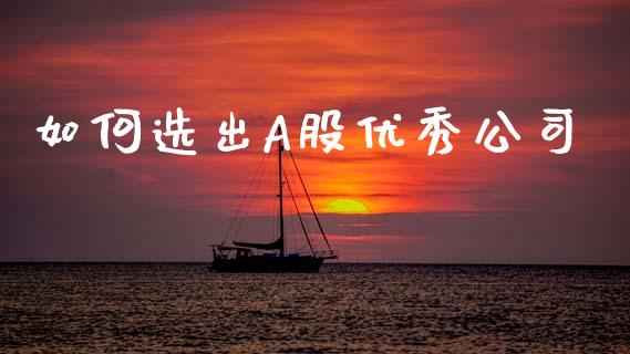 如何选出A股优秀公司_https://m.eyunqq.com_期货投资学习_第1张