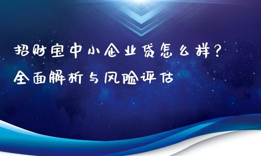 招财宝中小企业贷怎么样？全面解析与风险评估_https://m.eyunqq.com_融资融券_第1张