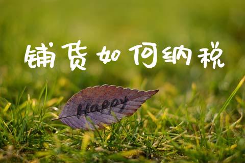 铺货如何纳税_https://m.eyunqq.com_期货投资学习_第1张