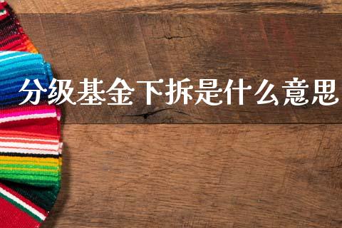 分级基金下拆是什么意思_https://m.eyunqq.com_融资融券_第1张