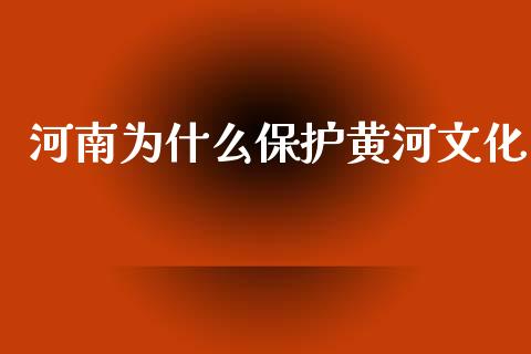 河南为什么保护黄河文化_https://m.eyunqq.com_融资融券_第1张