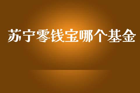 苏宁零钱宝哪个基金_https://m.eyunqq.com_基金交易_第1张
