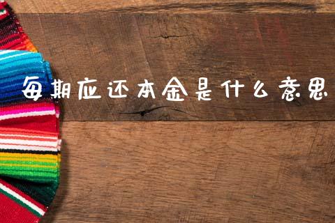 每期应还本金是什么意思_https://m.eyunqq.com_融资融券_第1张