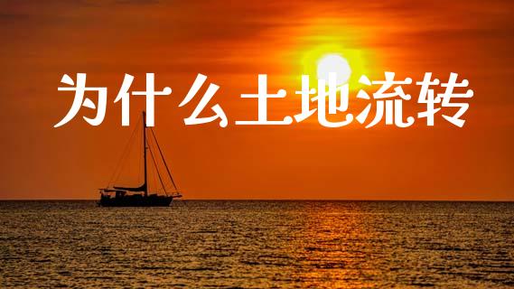 为什么土地流转_https://m.eyunqq.com_基金交易_第1张