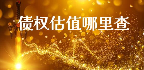 债权估值哪里查_https://m.eyunqq.com_融资融券_第1张