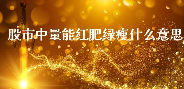 股市中量能红肥绿瘦什么意思_https://m.eyunqq.com_基金交易_第1张