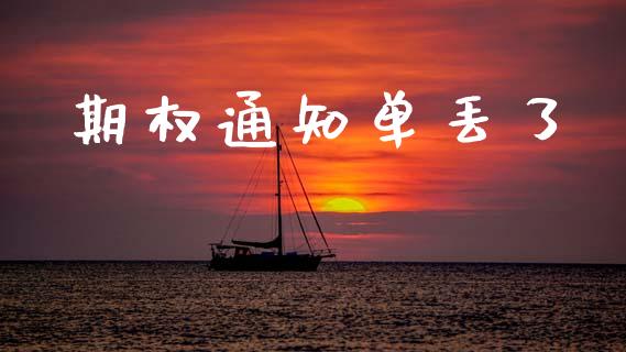 期权通知单丢了_https://m.eyunqq.com_期货投资学习_第1张