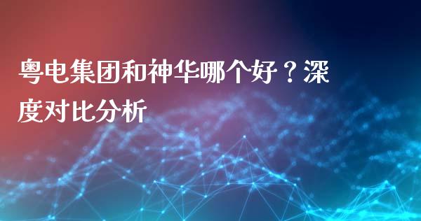 粤电集团和神华哪个好？深度对比分析_https://m.eyunqq.com_基金交易_第1张