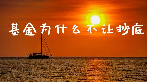 基金为什么不让抄底_https://m.eyunqq.com_基金交易_第1张