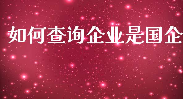 如何查询企业是国企_https://m.eyunqq.com_融资融券_第1张