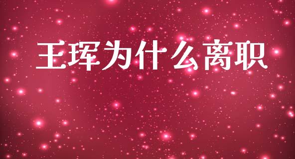 王珲为什么离职_https://m.eyunqq.com_基金交易_第1张