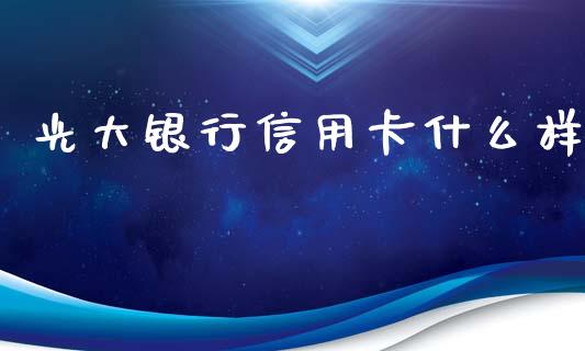 光大银行信用卡什么样_https://m.eyunqq.com_新股申购_第1张