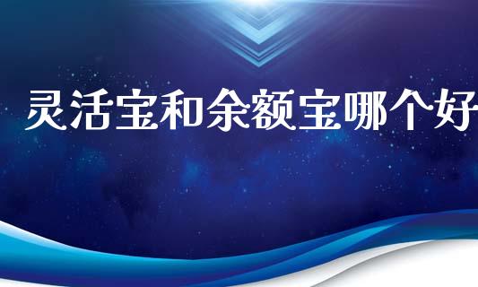 灵活宝和余额宝哪个好_https://m.eyunqq.com_新股申购_第1张