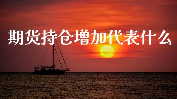 期货持仓增加代表什么_https://m.eyunqq.com_新股申购_第1张