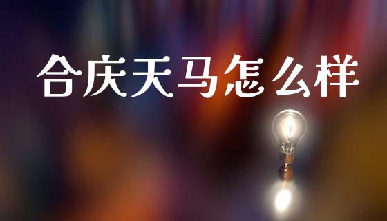 合庆天马怎么样_https://m.eyunqq.com_基金交易_第1张