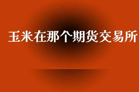 玉米在那个期货交易所_https://m.eyunqq.com_融资融券_第1张